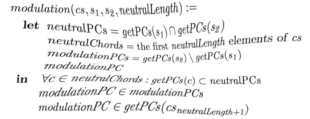 Some formula for modulation as decor